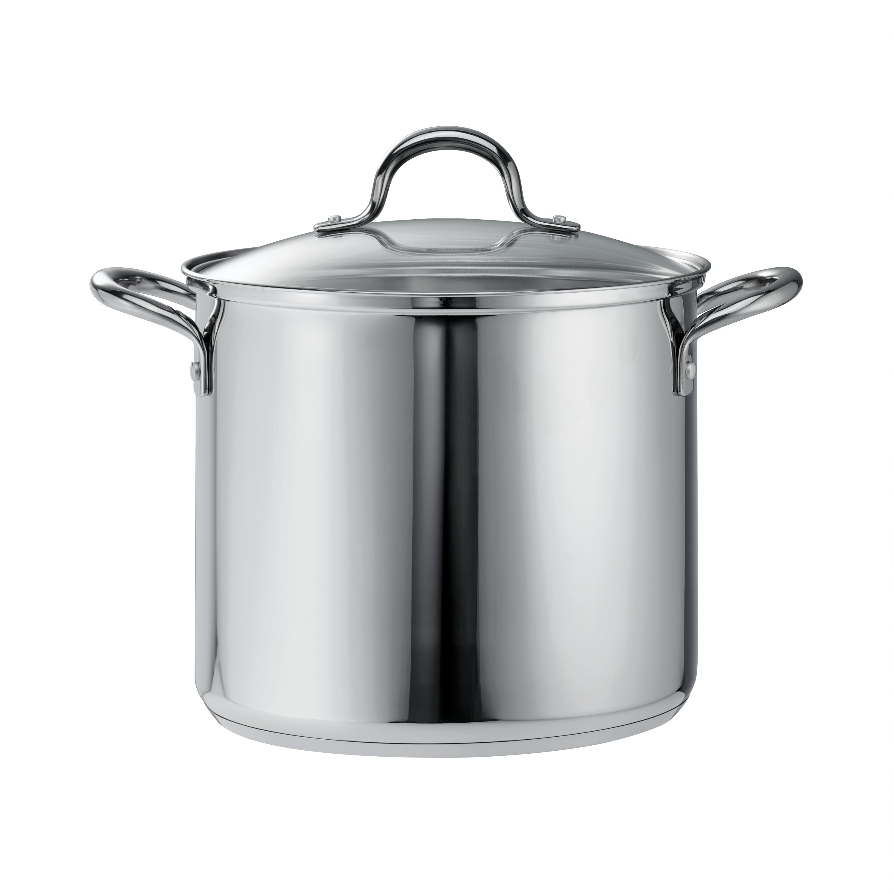 Tramontina Covered Stainless Steel Stock Pot, 12 Qt
