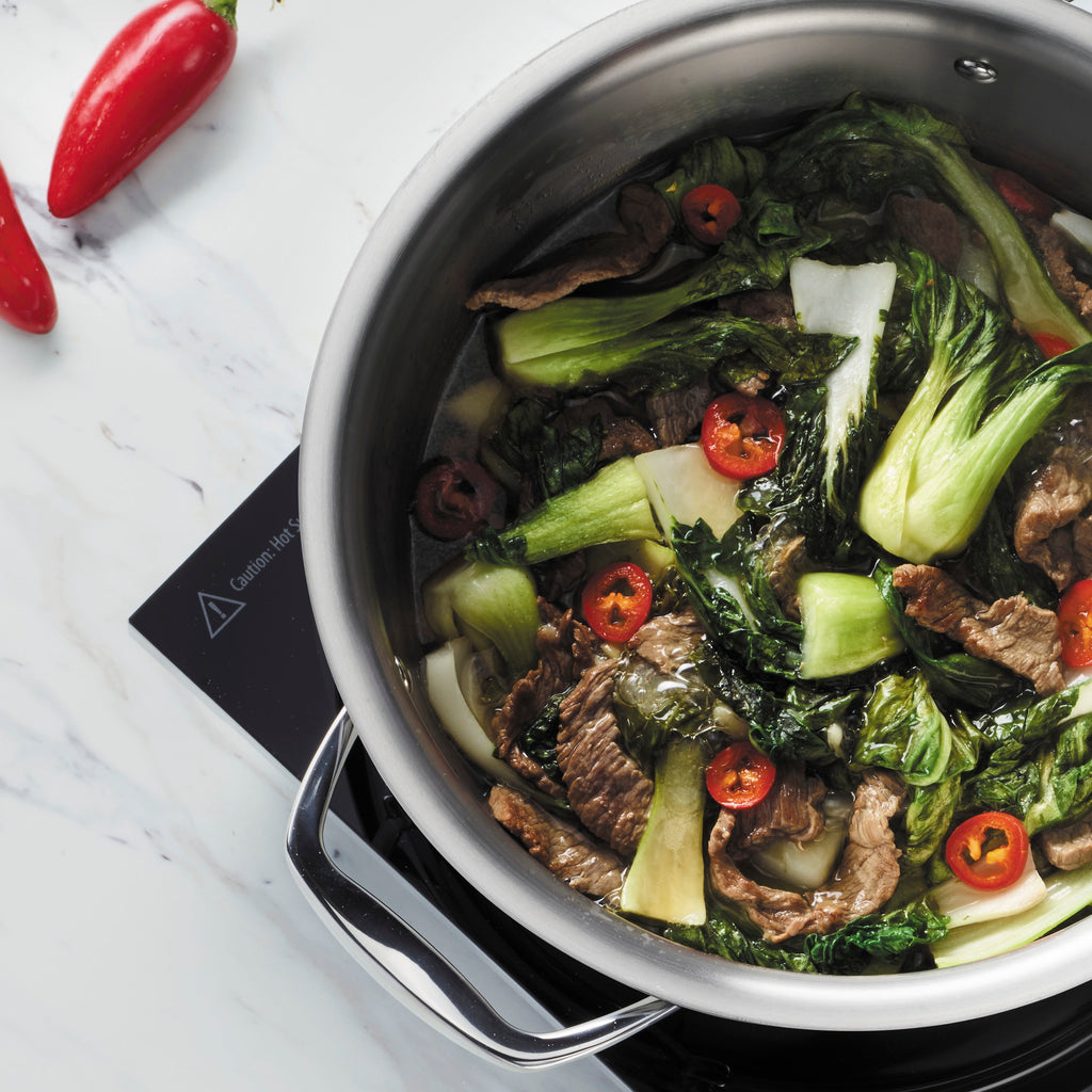 Tramontina Signature 4 Qt Tri-Ply Clad Stainless Steel Covered Universal Pan